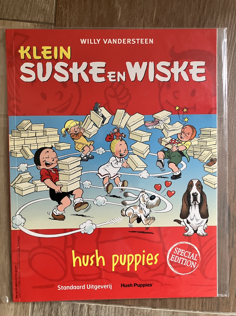 Klein Suske en Wiske reclame Hush Puppies