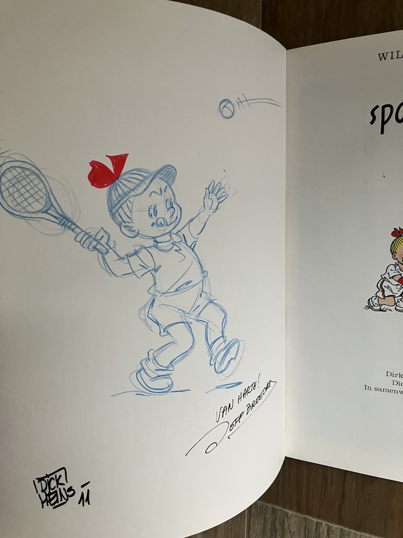 Klein Suske en Wiske Sport en Spel met tekening!