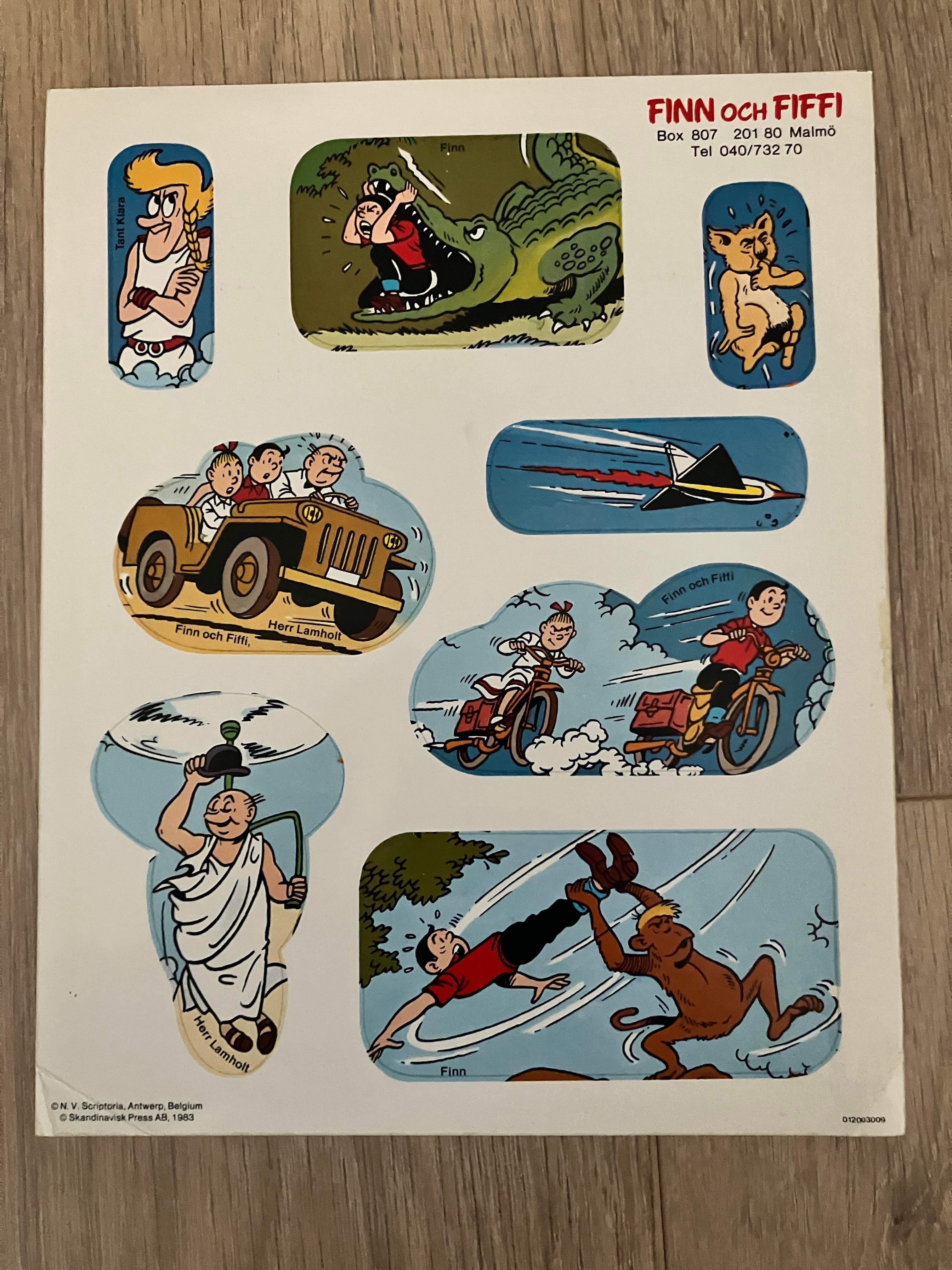 Zeldzaam Scandinavisch Stickervel jaren '80